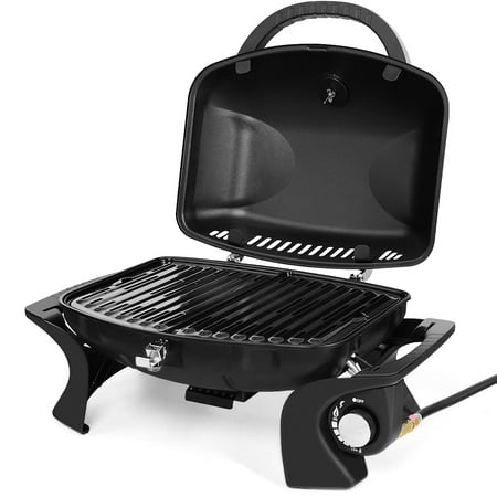Gymax Portable Propane Gas Grill BBQ Tabletop Camping Barbecue Yard Outdoor