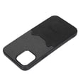 thumbnail image 5 of Funda de cuero tipo billetera para iPhone 12 Pro Max con tarjetero Funda protectora trasera delgada de cuero sintético Negro, 5 of 5