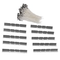 thumbnail image 4 of Mechas para velas y soporte para mechas para velas, 110 piezas de mechas para velas de 15 cm más dispositivos de centrado Mechas para velas de bajo humo con soporte para mechas para velas, 4 of 8