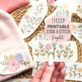 thumbnail image 4 of Water Soluble Flower Embroidery Stencil Craft Paper for Clothing and Accessories, 4 of 8