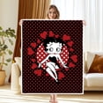 thumbnail image 2 of Betty Boop Throw Blanket 50"X60", Soft Flannel Throw Blanket Suit for Home Bed, Sofa & Dorm, 2 of 6