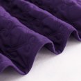 thumbnail image 5 of Quilt Set King Size, Soft Microfiber Lightweight Bedspread Coverlet Bed Cover (Diamond Pattern) for All Seasons, Purple, 3 Pieces (Includes 1 Quilt, 2 Shams), 5 of 6
