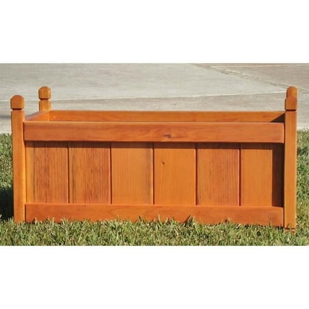 Best Redwood 36 X 4 Board Wood Planter Box Walmart Com