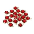 thumbnail image 1 of Unique Bargains Crystal Birthstone Charm, January Pendants Drop Bead Wine Red, for Jewelry Making, 20 Pack, 1 of 6