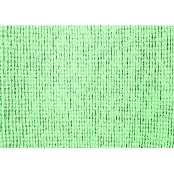 Ahgly Company Indoor Rectangle Abstract Emerald Green Contemporary Area Rugs, 4' x 6'