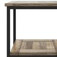 thumbnail image 4 of Skyler SOLID MANGO WOOD and Metal 22 inch Wide Square Industrial End Table in Beach Brown, 4 of 5