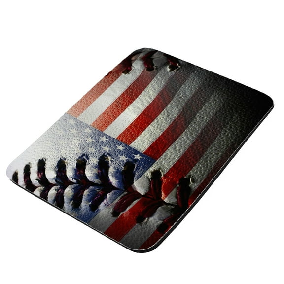 American Flag Baseball Stitch - KuzmarK Mousepad / Hot Pad / Trivet