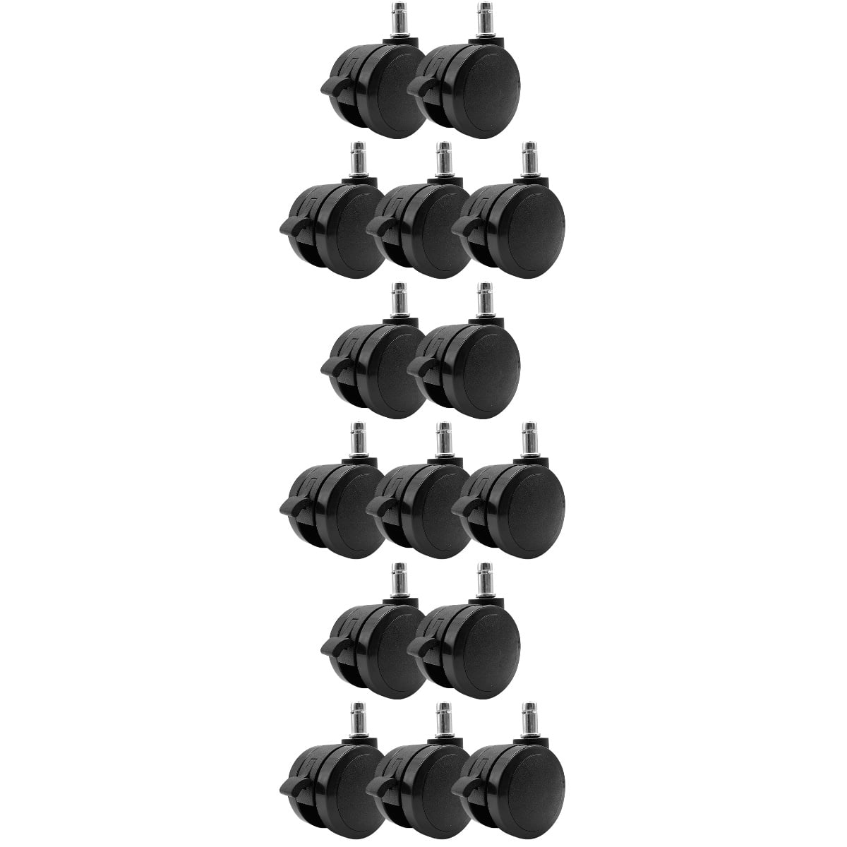Hemoton 15-Pack Office Chair Replacement Wheels Rollers Smooth Rolling Casters for Desk Chairs and Easy to Install