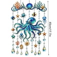 thumbnail image 3 of Wind Chime,Dolphin Pattern Acrylic Hanging Suncatcher 45 Inches Long,Nautical Wall Ornament for Balcony Courtyard Window Decor, 3 of 8