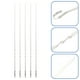 thumbnail image 4 of Juego de 10 brochetas de acero inoxidable para barbacoa, reutilizables, con tenedor, pinchos para kebab, palos para asar y agujas para asar., 4 of 6