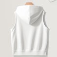 thumbnail image 3 of Misright Women's Lightweight Sleeveless Hoodie with Zipper Fit Casual, 3 of 11