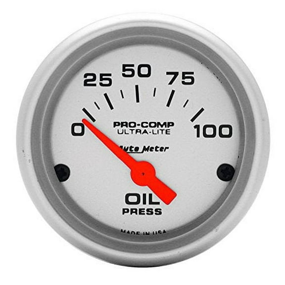 Auto Meter 4327 Ultra-Lite Electric Oil Pressure Gauge