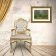 thumbnail image 3 of Jones, Adam 18x13 Gold Ornate Wood Framed with Double Matting Museum Art Print Titled - Footpath through Redwood trees and Pacific Rhododendron in fog, 3 of 4