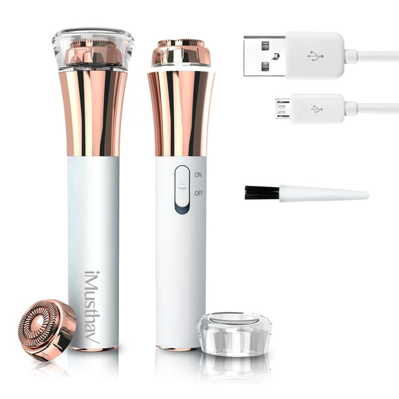 Removedor de Vello Facial Recargable iMusthav con Luz LED