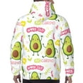 thumbnail image 5 of Bingfone Avocado Work Out Men'S Drawstring Hoodie Long Sleeve Pocket Sweatshirts-3x-Large, 5 of 9