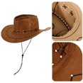thumbnail image 4 of GOOHOCHY 2 uds sombrero de vaquero para niños, sombrero de Woody para niños, sombrero Fedora de ala ancha con correa ajustable para la barbilla para niños y niñas, fiestas de disfraces de Halloween, 4 of 8