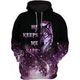 thumbnail image 2 of Lotusprinthandmade Wolf Couple He Keeps Me Safe Hoodie 3D S-5XL Multicolor, 2 of 5