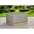 thumbnail image 5 of Pemberly Row Outdoor Solid Teak Wood Ottoman Natural Look - Gray, 5 of 5