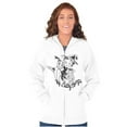 thumbnail image 4 of Betty Boop Halloween Flying Witch Women Plus Size Zipper Hoodie Brisco Brands 4X, 4 of 5