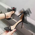 thumbnail image 3 of 2024 Spring New Transparent Heels Rhinestone Special-shaped Heel Sandals Women Beautiful Sexy Fairy Wind Crystal Sandals FGS, 3 of 7