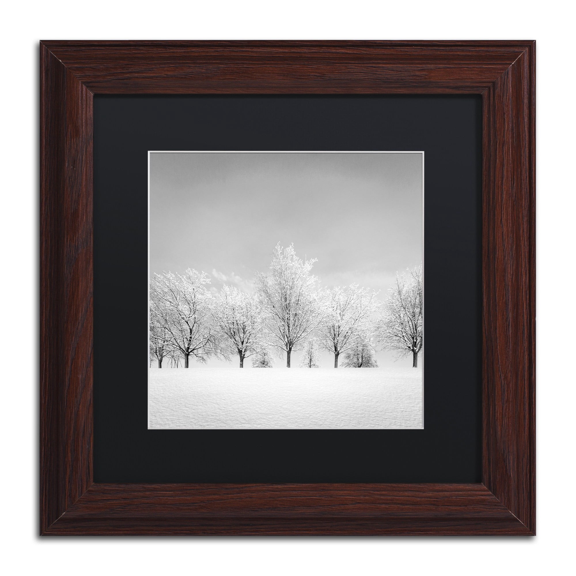 Dave MacVicar 'Ice Storm' Black Matted Framed Art