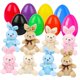 thumbnail image 2 of Juego de juguetes de huevo de Pascua y conejito de peluche, adorno navideño, regalo de inauguración de la casa 8 set, 2 of 9