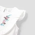 thumbnail image 4 of PatPat Toddler Girls Clothes 2pcs Cotton Floral Embroidery Graphic Tee and Shorts Outfits Sets, Pink, 18M-6 Years, 4 of 8