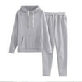 thumbnail image 5 of XADYUY Girls 2 Piece Outfits Size 7/8 Fleece Hooded Long Sleeve Sweatshirts and Sweatpants Casual Girls' Clothing Sets, 5 of 6