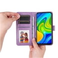 thumbnail image 2 of Funda tipo cartera GANGXUN para Xiaomi Redmi Note 9 4G , diseño girasol, cuero PU, soporte, cierre magnético, tarjetero, 2 of 5