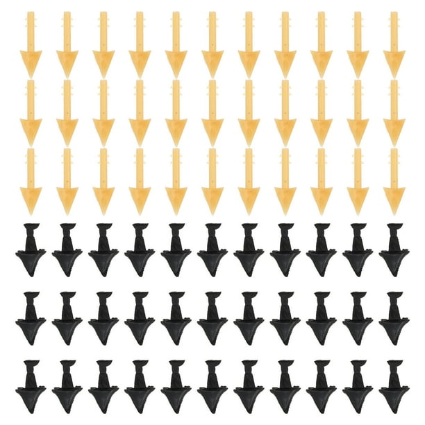 200 piezas de picos de plástico falsos para pollitos, accesorios para hacer pollos y aves.