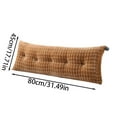 thumbnail image 3 of Headboard Pillow Velvet Backrest Cushion for Bed with Removable Cover Reading Support Pillow Bedside Bolster for Daybed Bunk Bed Dorm Bed Decor, 3 of 5