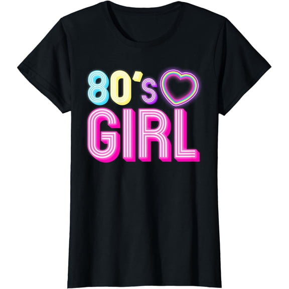 Cool 80s Girl For Women Mom 1980's Birthday Retro Costume T-Shirt