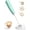 Light Green, variant on Portable Milk Frother Handheld,Electric Drink Mixer & Wand, 3 Detachable Stainless Steel Whisks, 3 Adjustable Speeds Quiet, USB C Rechargeable for Coffee, Latte, Matcha, & Kitchen (Black)