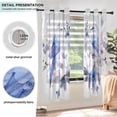 thumbnail image 5 of Blue Bird Flowers Blackout Curtains Thermal Insulation 63 inch Grommet for Bedroom Living Room Bathroom Kitchen Windows 2 Pack, 5 of 6