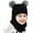 Black, variant on Baby Winter Hat Scarf Set, Unisex Infant Toddler Kids Hat Scarf