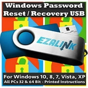 Windows Password Reset Recovery USB for Windows 10, 8.1, 7, Vista, XP | #1 Best Unlocker Software Tool {For Any PC Computer}