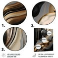 thumbnail image 3 of Designart "Marble Mirage Gold and Black I" Abstract Marble Metal Art Print, 3 of 5