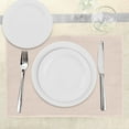 thumbnail image 3 of Ambesonne Shabby Flora Place Mats Set of 4, Pastel Diamond Line, Standard Size, Peach Cream, 3 of 6