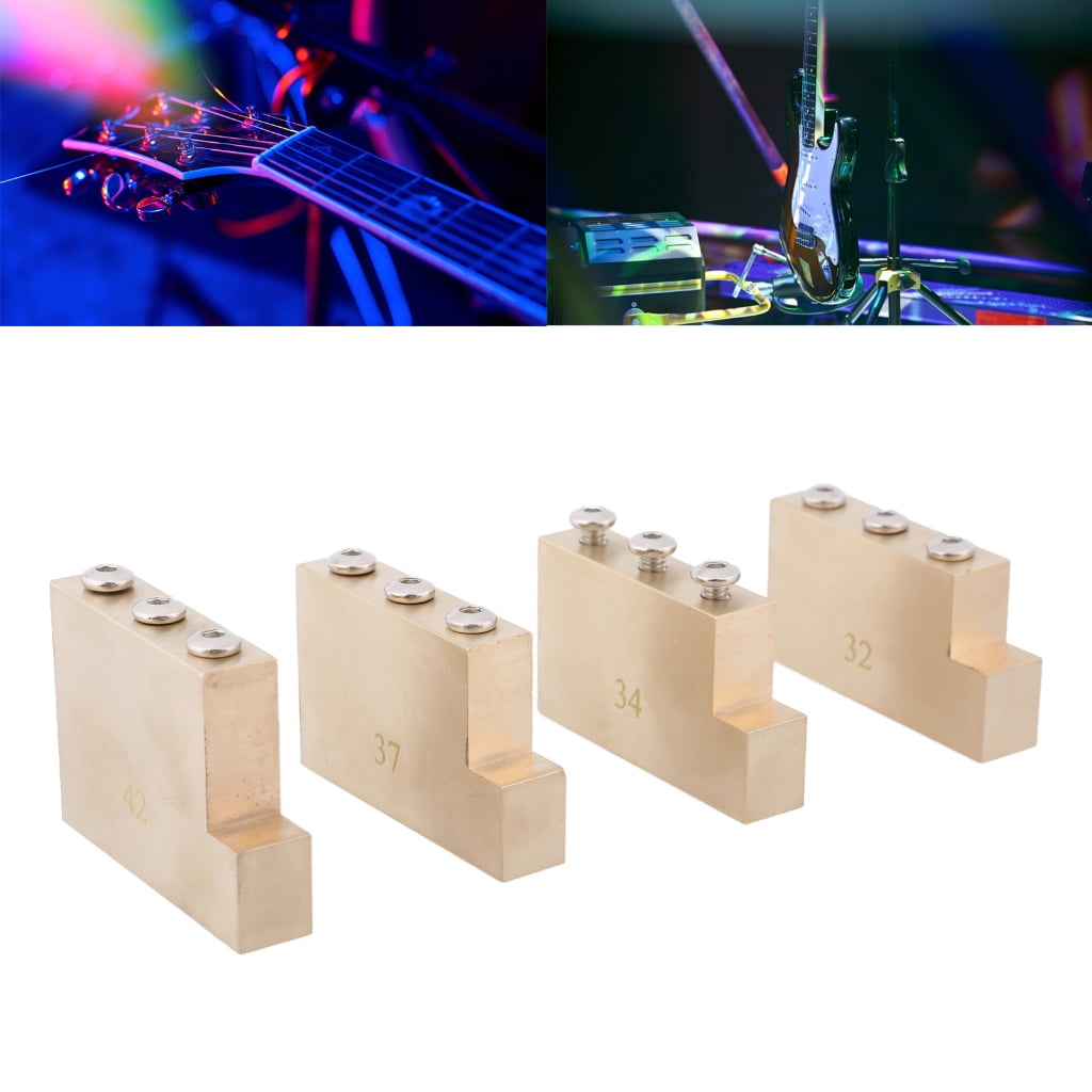 Brass Tremolo Block for Standard Styles Locking Tremolo Bridge Electric Guitar, 32/34/37/42mm Tall Tremolo Block