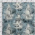 thumbnail image 3 of Soimoi Animals Print, Velvet Fabric, Decor Sewing Fabric by The Yard 54 Inch Wide,Decorative Fabric for Upholstery and Home Accents, Blue, 3 of 5