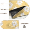 thumbnail image 6 of Non-Slip Rug Pad Rugs White Daisy Flower on Yellow Rectangle Area Rugs 2x3Ft Soft Carpet Pads for Living Room Kids Room, Watercolor Rustic Floral, 6 of 9