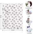 thumbnail image 4 of White Cartoon Unicorn Face Pattern Blanket,Comfortable Soft Flannel Throw Blanket,All Season,Warm Lightweight Blankets for Sofa Bed Couch Living Room Chair,30"x40", 4 of 4