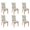 Wildflowers-1, variant on Dining Room Chair Covers 6pcs Stretch Dining Chair Cover Removable Washable Chair Seat Protector Cover for Home Party Hotel Wedding Ceremony, Universal Size (wildflowers)