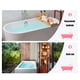 thumbnail image 5 of Cateissary Cubierta transparente para bañeras de un solo , bolsa de ducha plegable a prueba de fugas, forro portátil para SPA para salón de Juegos de accesorios de baño, 5 of 6