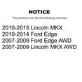 thumbnail image 2 of Transit Auto Front Disc Brake Rotors and Semi-Metallic Pads Kit for Car Ford Edge Lincoln MKX K8S-100156, 2 of 11