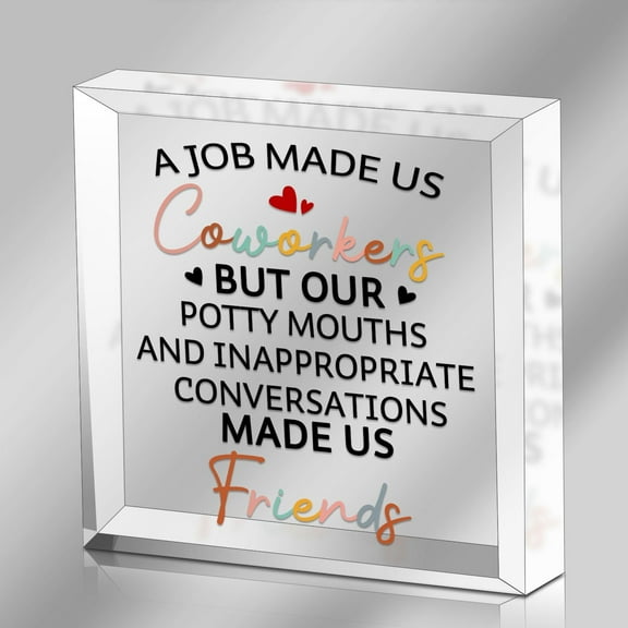 Friendship Gifts for Coworker, Funny Coworker Gifts for Birthday, Going Away, Farewell, Thank You Gifts for Friends Work Bestie, Office Appreciation Keepsake for Women