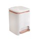 thumbnail image 5 of Cubo de basura para cocina con pedal y tapa a presión, cubo de basura doméstico, cocina Blanco 9L, 5 of 9
