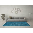 thumbnail image 3 of Ahgly Company Indoor Round Persian Light Blue Bohemian Area Rugs, 8' Round, 3 of 4