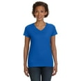 thumbnail image 2 of LAT - Women's V-Neck Fine Jersey Tee - 3507, 2 of 2