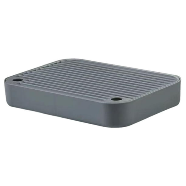 Base para arenero de gatos, accesorios para mascotas premium, lavable, fácil de limpiar y portátil. Gris oscuro